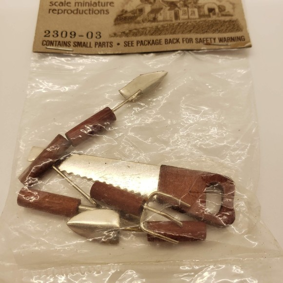 NOS Miniature Scale Tool Collection Set of 6 Hand Tools (2309-03) - Picture 4 of 4
